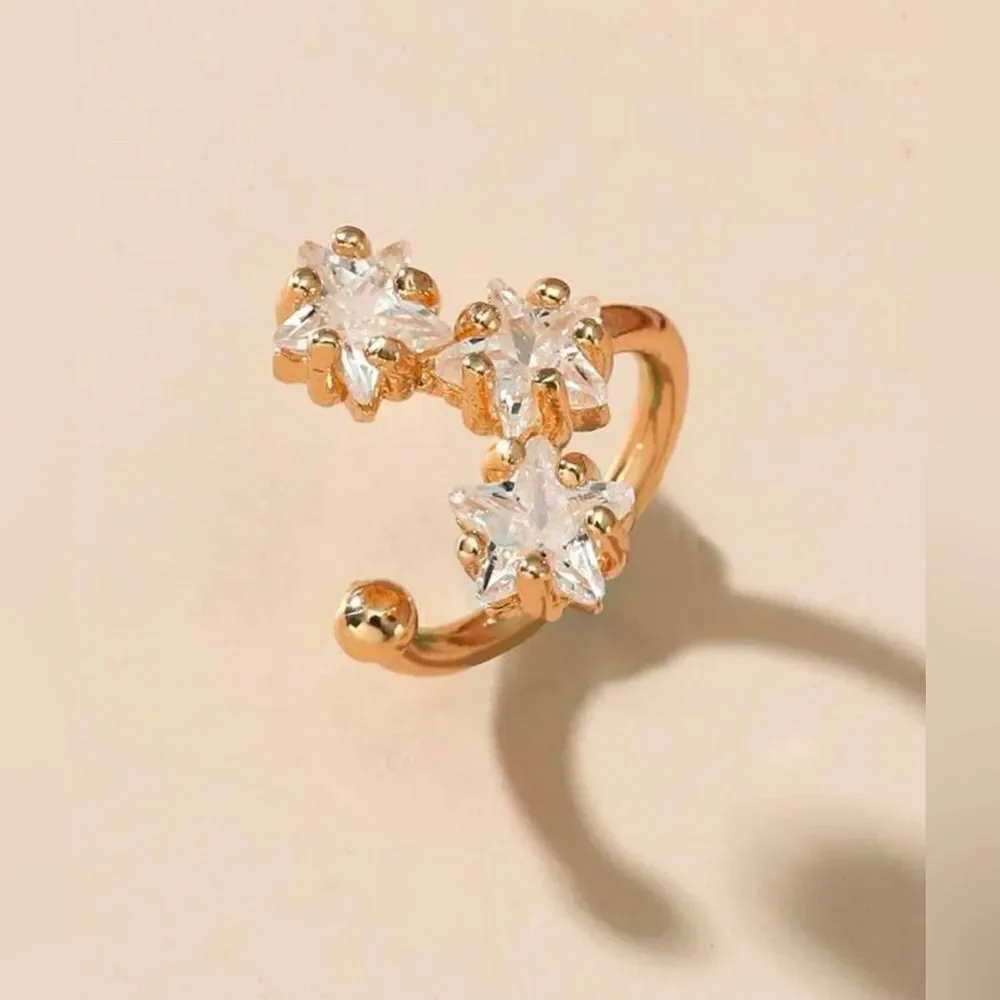 Star cuff earrings N1249